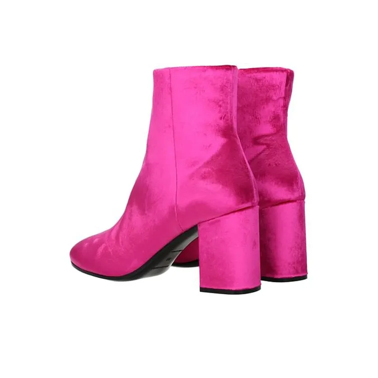 Balenciaga Ankle Boots Women's Low-Top Pink-2