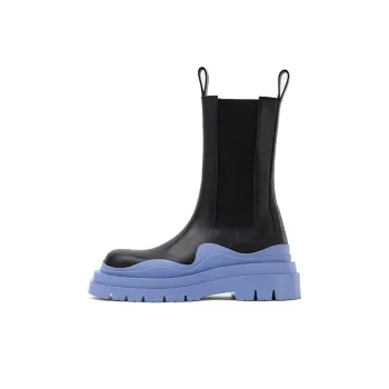 Bottega Veneta Tire Chelsea Boots Women's Black Blue