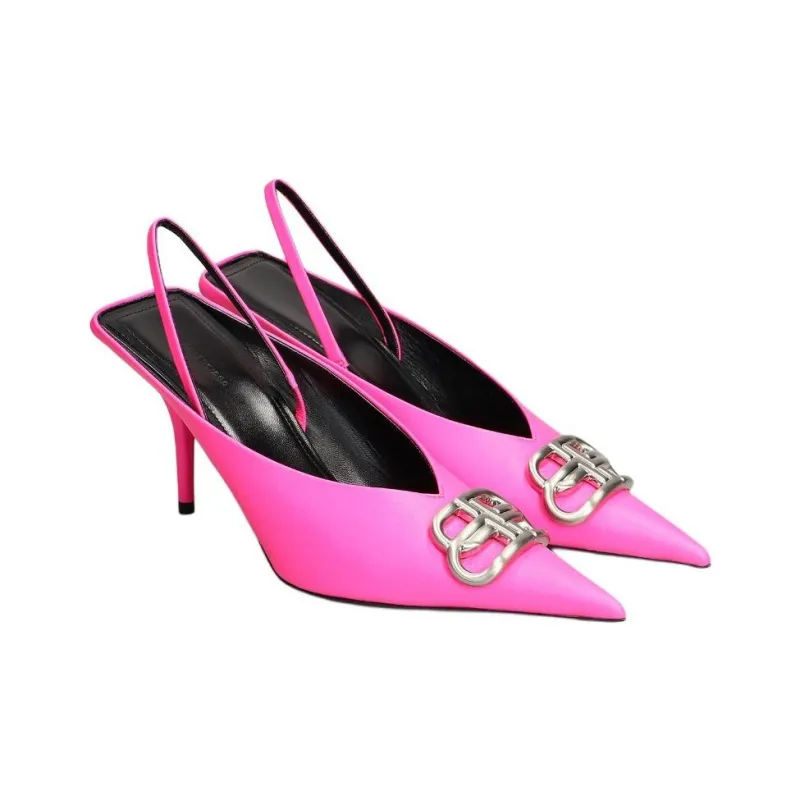 Balenciaga Knife Slim Heel High Heels Women's Pink-2