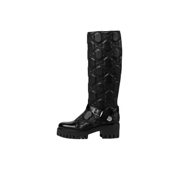 GUCCI Knee high Boots Women's Black