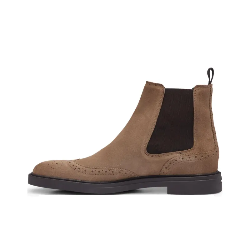 HUGO BOSS Chelsea Boots Men Light Brown POIZON