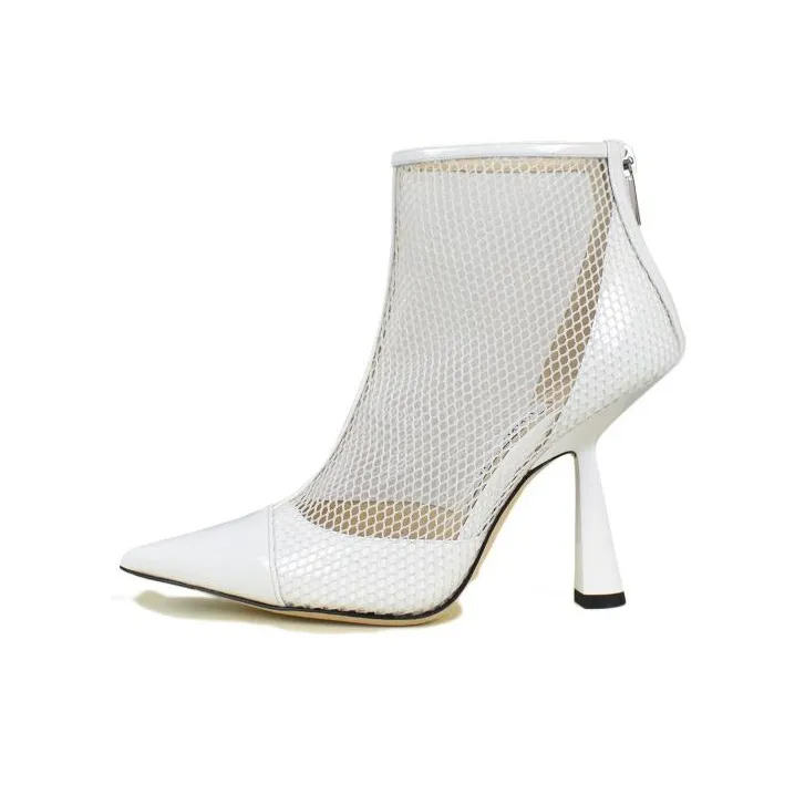 Jimmy Choo Ankle Boots Women's White-0