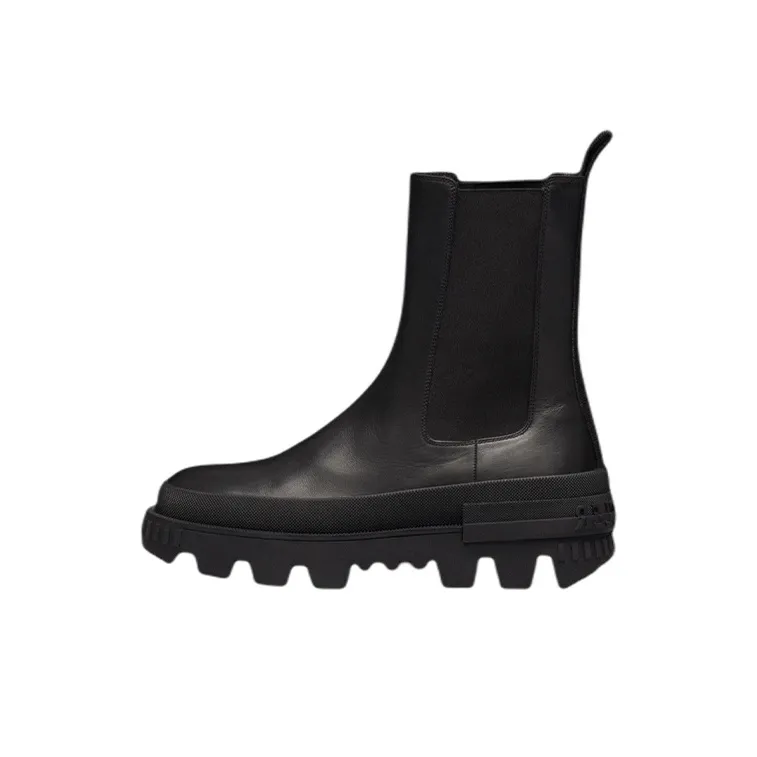 Moncler Short Chelsea Boots Women's Black-0