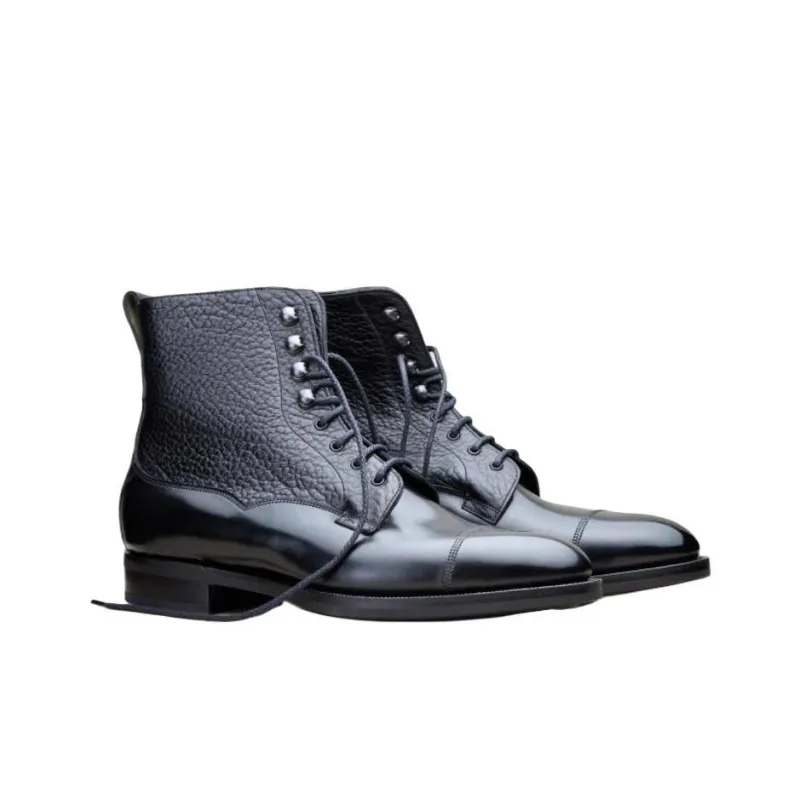 Edward Green Galway Ankle Boots Men's Black-3