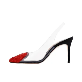 Sophia Webster Amora Slim Heel High Heels 8.5cm Women's Red