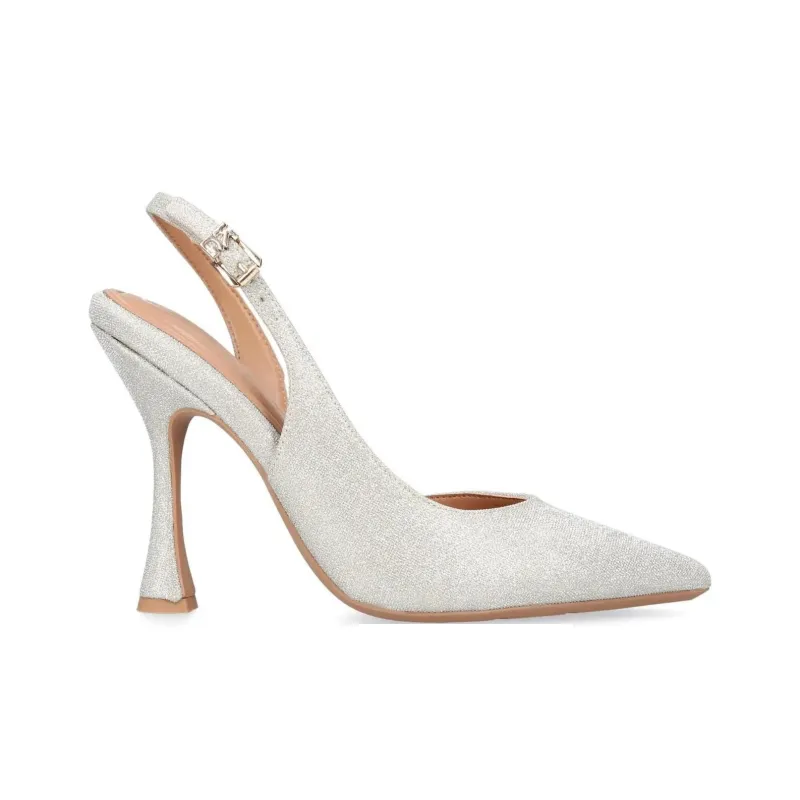 Kurt Geiger London Slim Heel High Heels 10.5cm Women's Silver-1