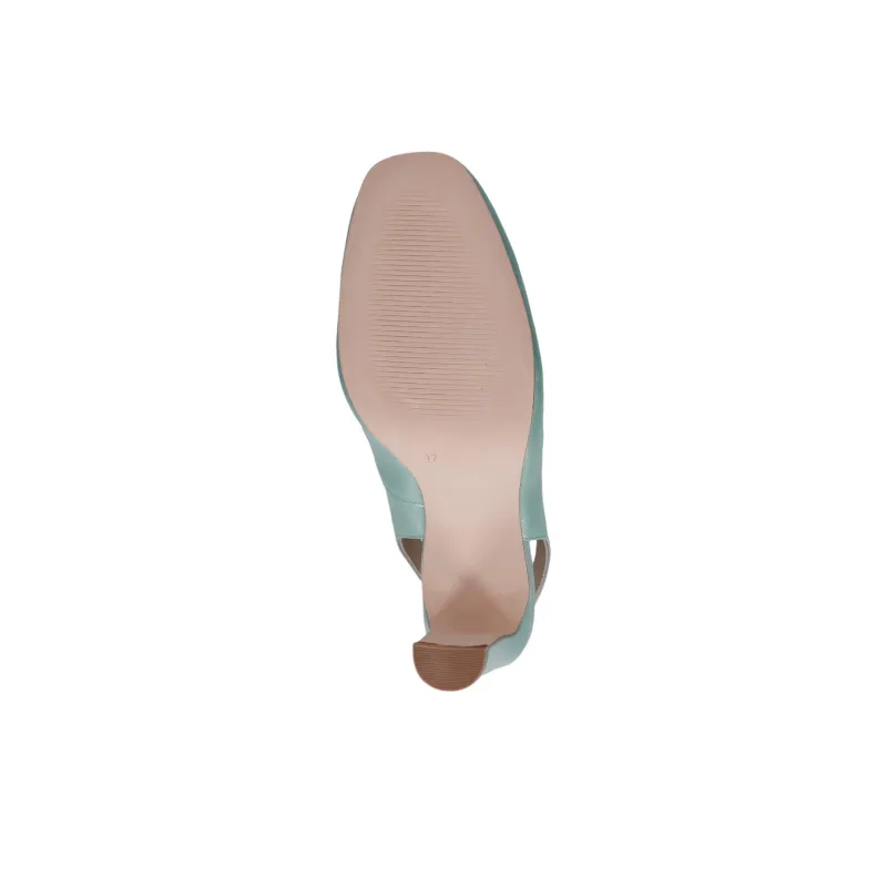 CAPRICE Twiggy Chunky Heel High Heels 8.5cm Women's Green-6