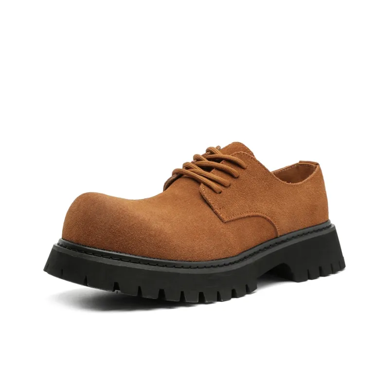 PAVEA Men's Casual Shoes Men Low Top Brown-1