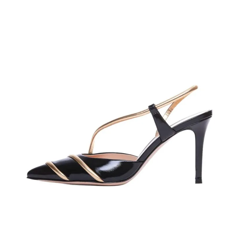 GIANVITO ROSSI Slim Heel High Heels 8.5cm Women's Black-0