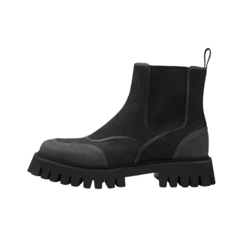 GUCCI GG Canvas Ankle Boots