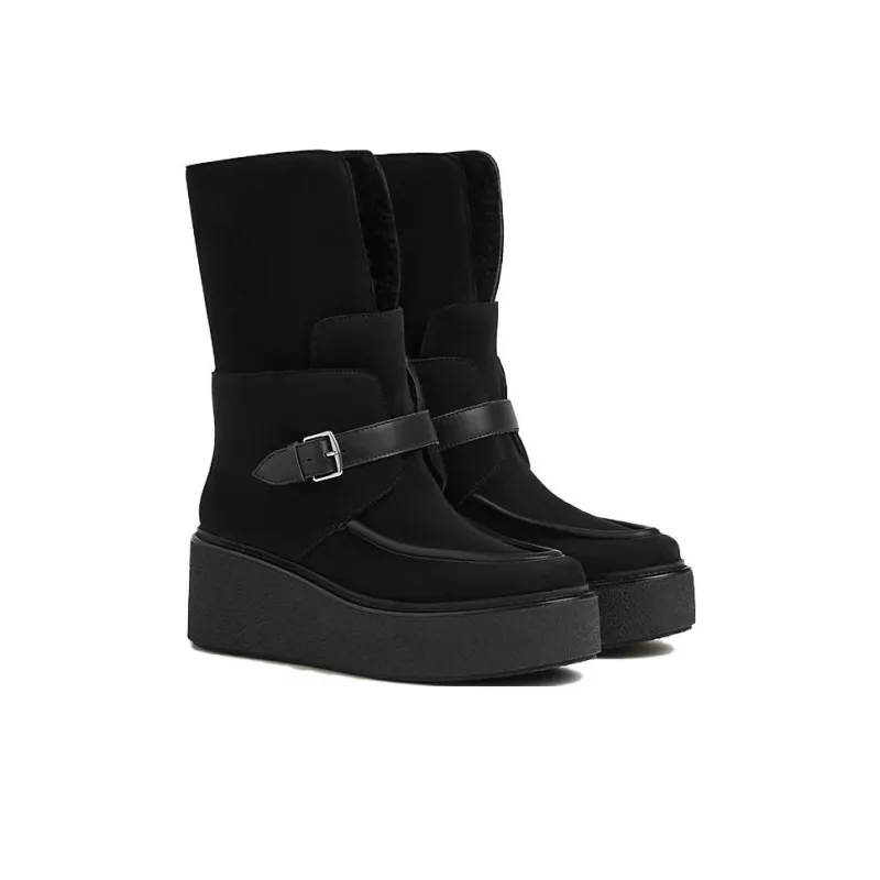 HERMES Ankle Boot Ankle Boots 6.5cm Women's Black-2