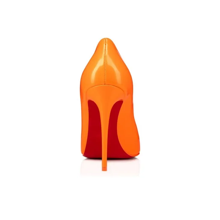 CL LUBOTING Slim Heel High Heels 10cm Women's Orange-4