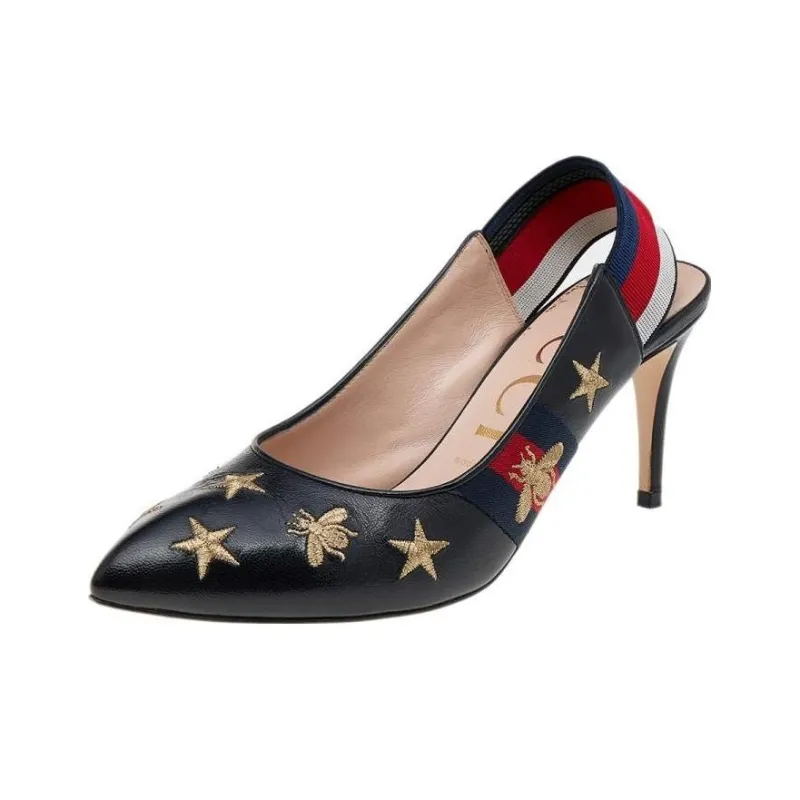 GUCCI Slim Heel High Heels Women's Black-0
