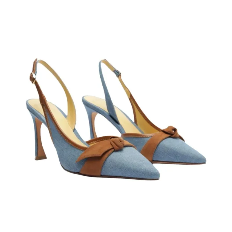 Alexandre Birman CLARITA High Heels 8.5cm Women's Blue-2