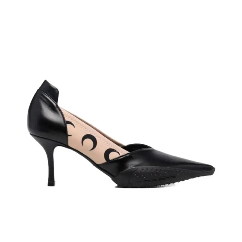 Marine Serre Slim Heel High Heels 7.5cm Women's Black-1