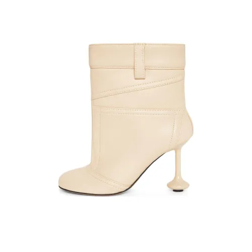 LOEWE Ankle Boots 9.5cm Women's Oat Milk