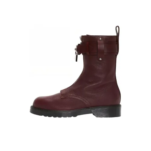 JW Anderson Padlock Ankle boots PVC Men's Red