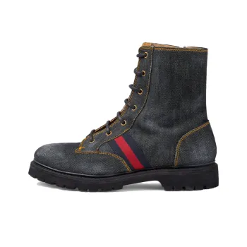 GUCCI Short Martin Boot Men's Black