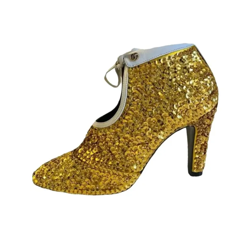 GUCCI High Heels Women's Gold-0