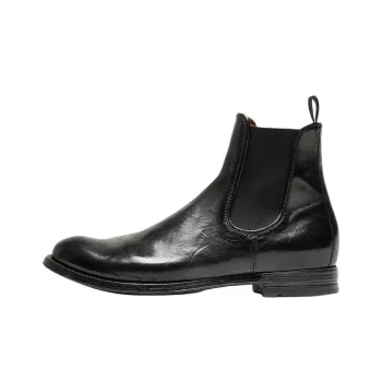 Officine Creative Anatomia Short Chelsea Boots Men's Black