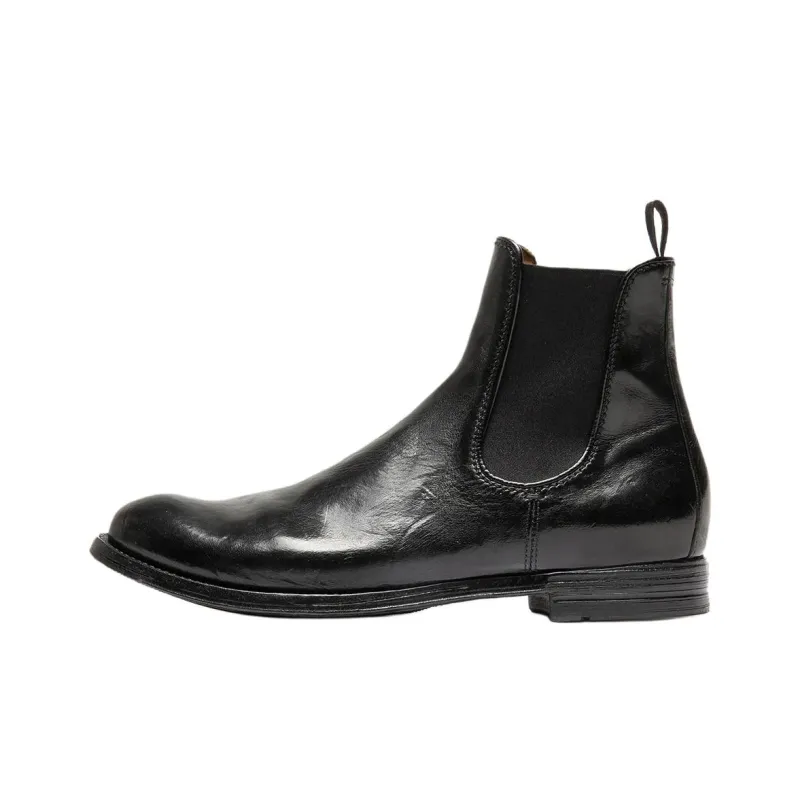 Officine Creative Anatomia Short Chelsea Boots Men's Black-0