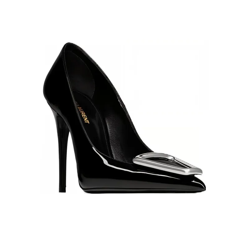 SAINT LAURENT Avenue Pointed-Toe Pumps-2