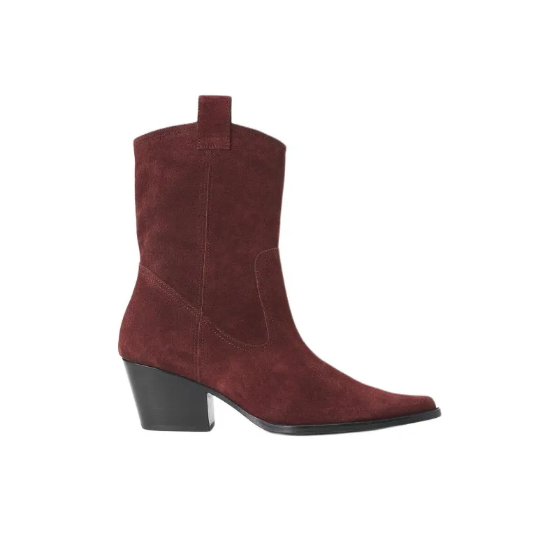 Staud June Ankle Boots 4cm Women's Red-1