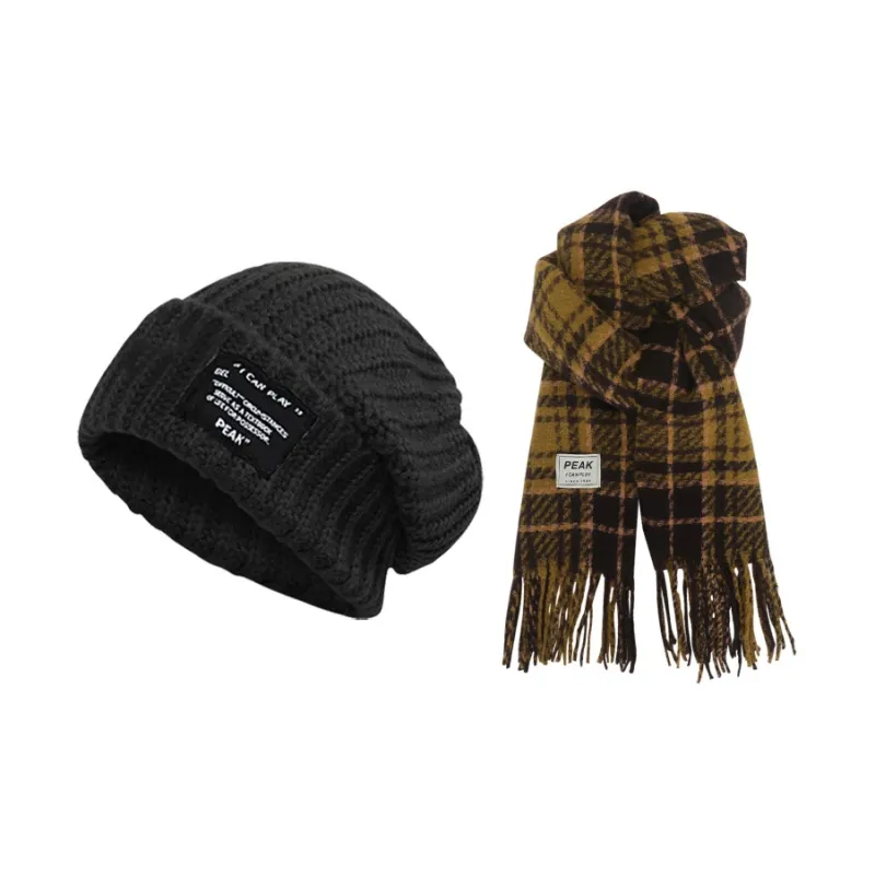 PEAK Polyester Knit Scarves Unisex-3