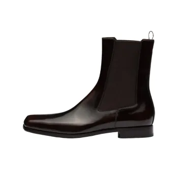 PRADA Short Chelsea Boots Men's Black