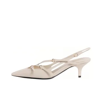 MIU MIU Slim Heel High Heels 5.5cm Women's Ivory