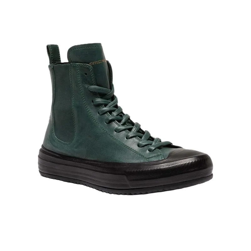 Officine Creative Mes Short Chelsea Boots Women's Green-2