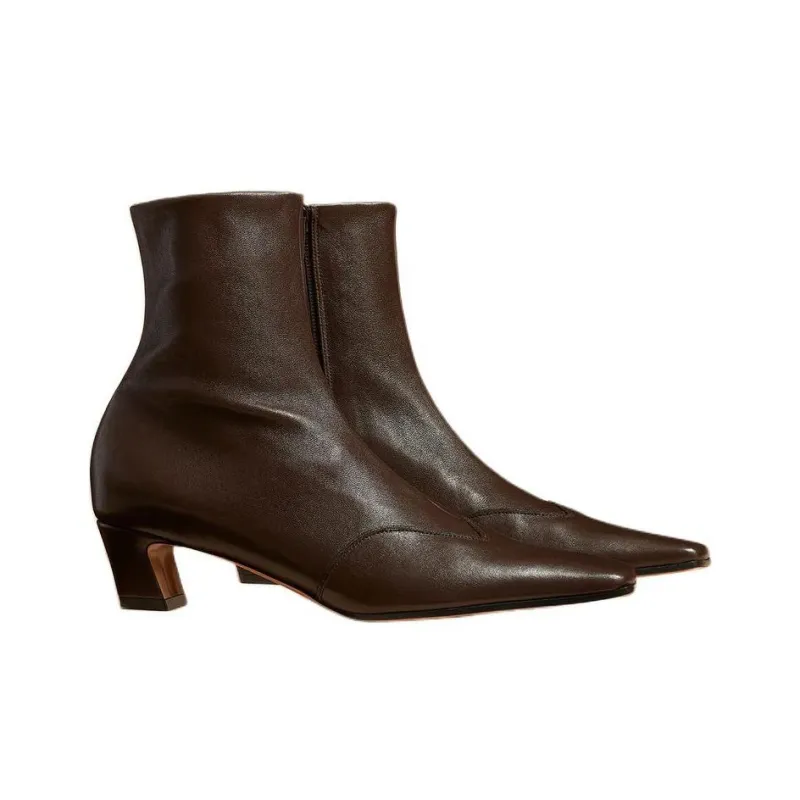 KHAITE Nevada Square Toe Boots Women's-2