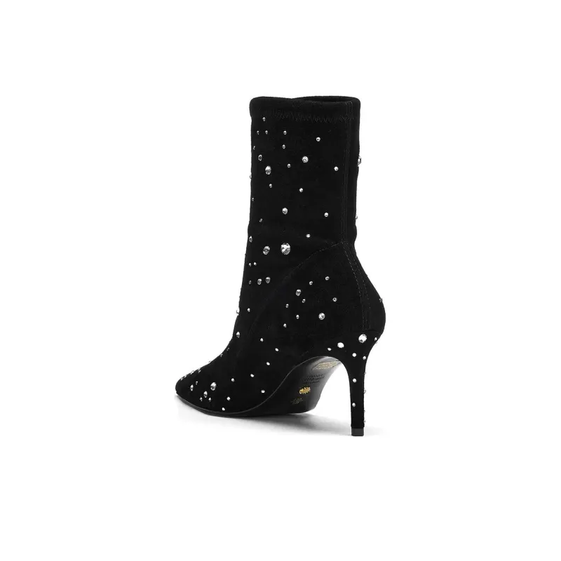stuart weitzman 115mm Crystal-embellished Ankle Boots-4