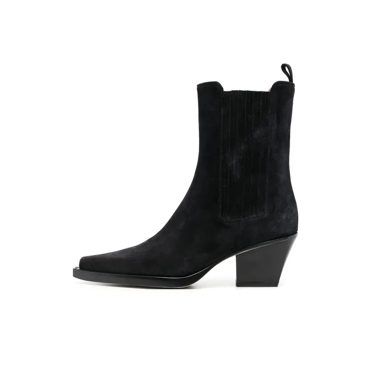 Paris Texas Short Chelsea Boots 7.5cm Women's Black-0