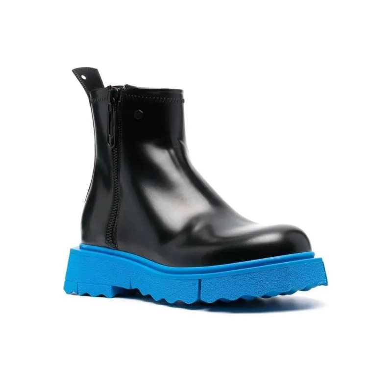 OFF-WHITE Sponge-Sole High Ankle Boots-3