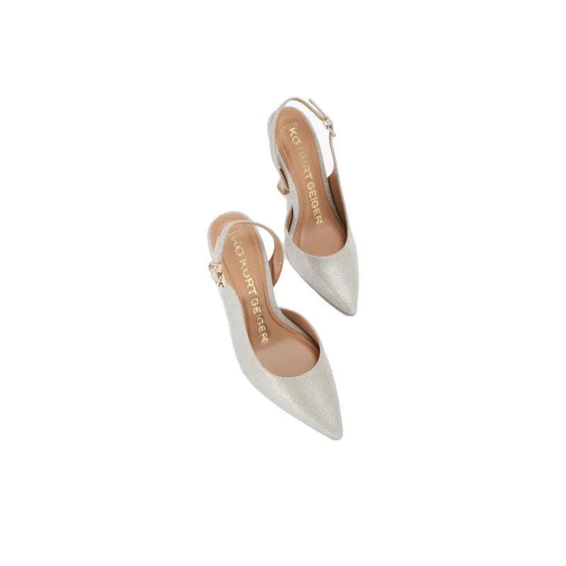 Kurt Geiger London Slim Heel High Heels 10.5cm Women's Silver-6