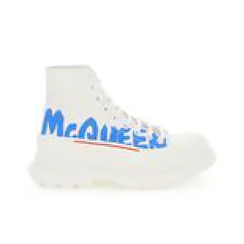 Alexander McQueen Ankle Length Platform Shoes Men's White-5
