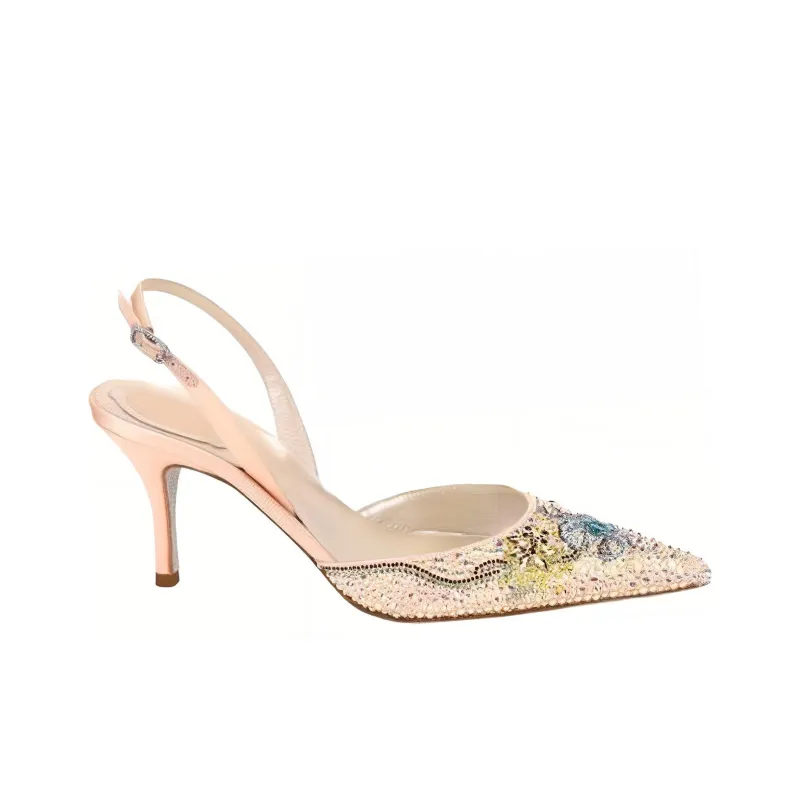 RENE CAOVILLA Slim Heel High Heels Women's Pink-1
