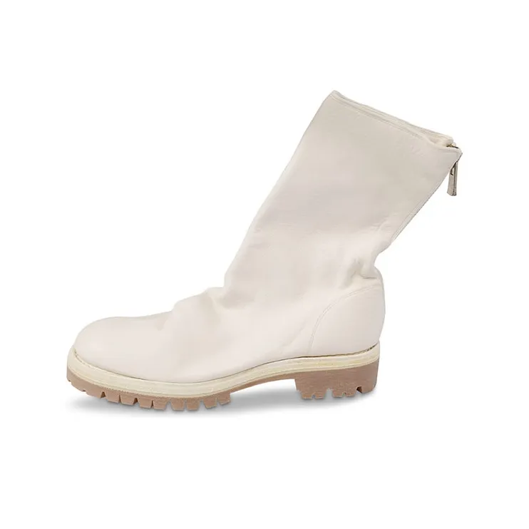 GUIDI Zip-fastening Leather Ankle Boots-0