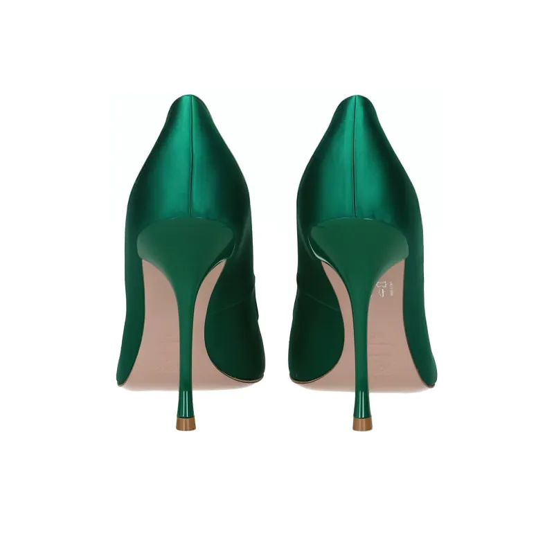 Roger Vivier I Love Vivier Slim Heel High Heels 10cm Women's Green-4