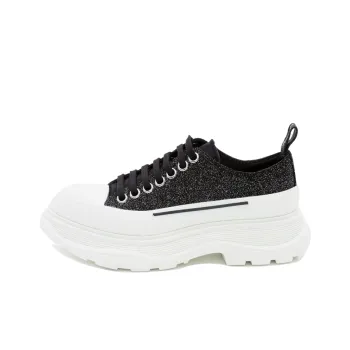 Alexander McQueen Tread Slick Lace Up Low 'Galaxy Black' Women's