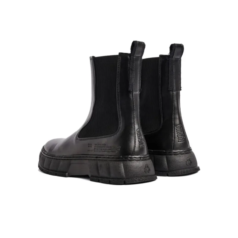 VIRÓN Short Chelsea Boots Unisex Black-3