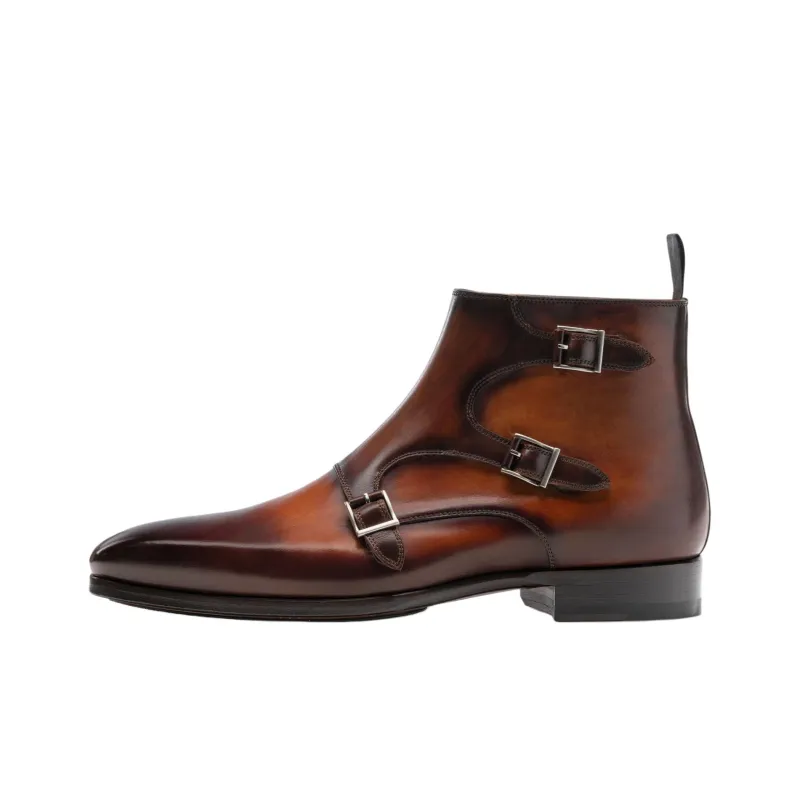 Magnanni Ankle Boots Men's Medium Brown-0