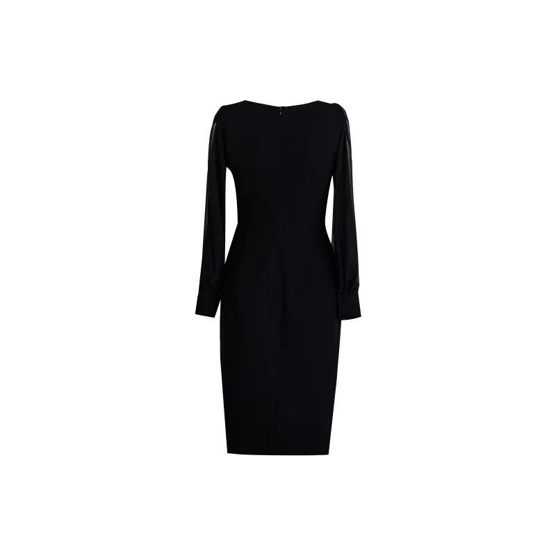 ROEYSHOUSE Long Sleeved Dresses Women's Black-1