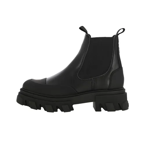 GANNI Rear-logo Chelsea Boots