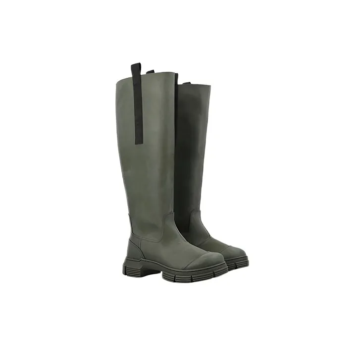 GANNI Knee high Boots Women's Green-2