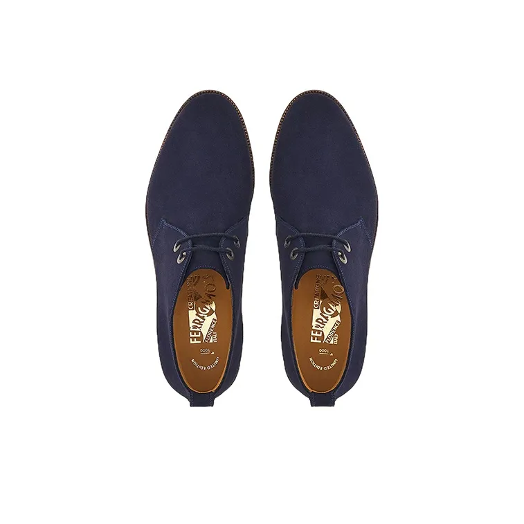 FERRAGAMO Ankle Boots Men's Navy-2