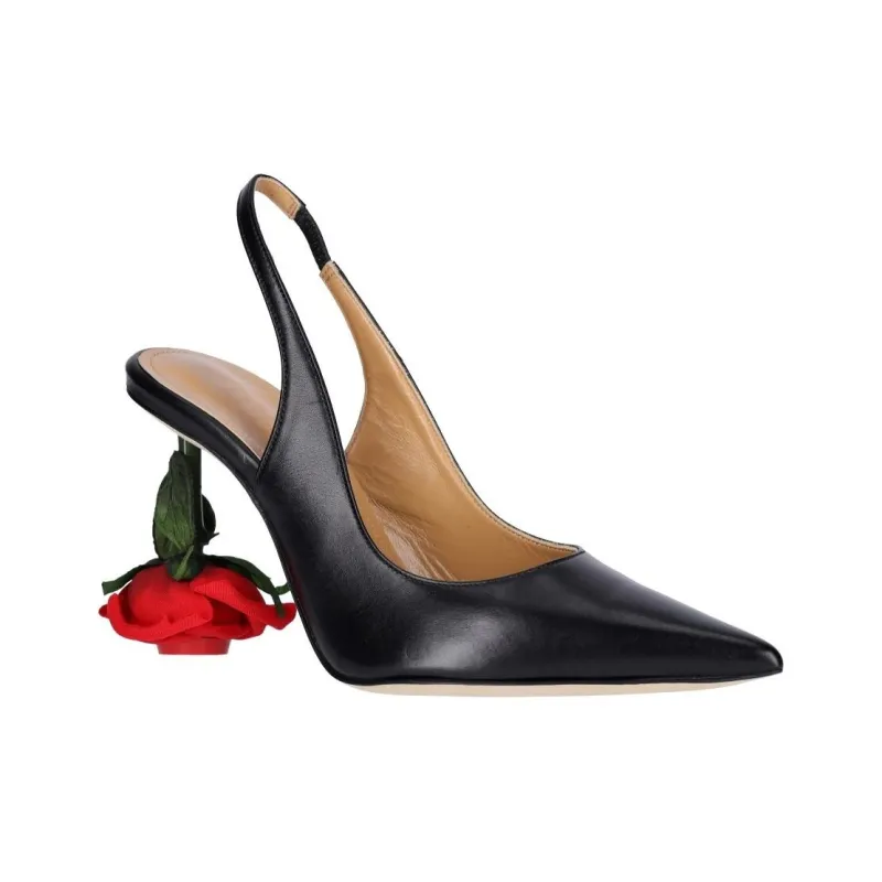 LOEWE Irregular Heel High Heels 11cm Women's Black-2