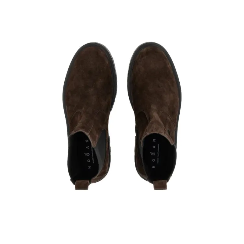 HOGAN H673 Round Toe Chelsea Boots-4