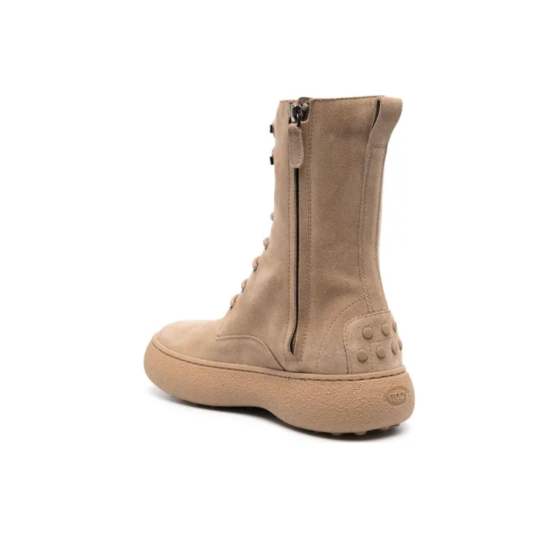 TOD'S Round-Toe Lace-Up Boots Women's-2